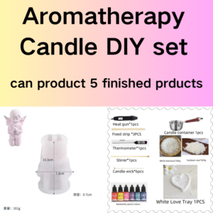 Candle making set with a full set of candle production products, soy candle wax set, suitable for children, beginners and adults, soy wax, dyes