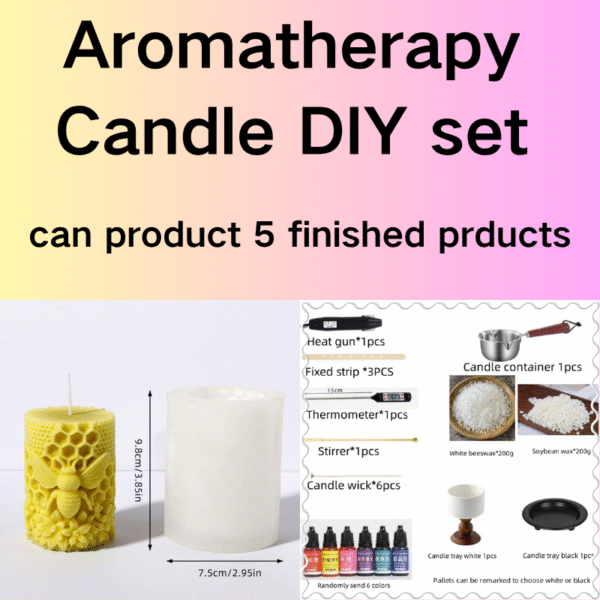 Complete Soy Candle Making Set, Dye and Gift Packaging